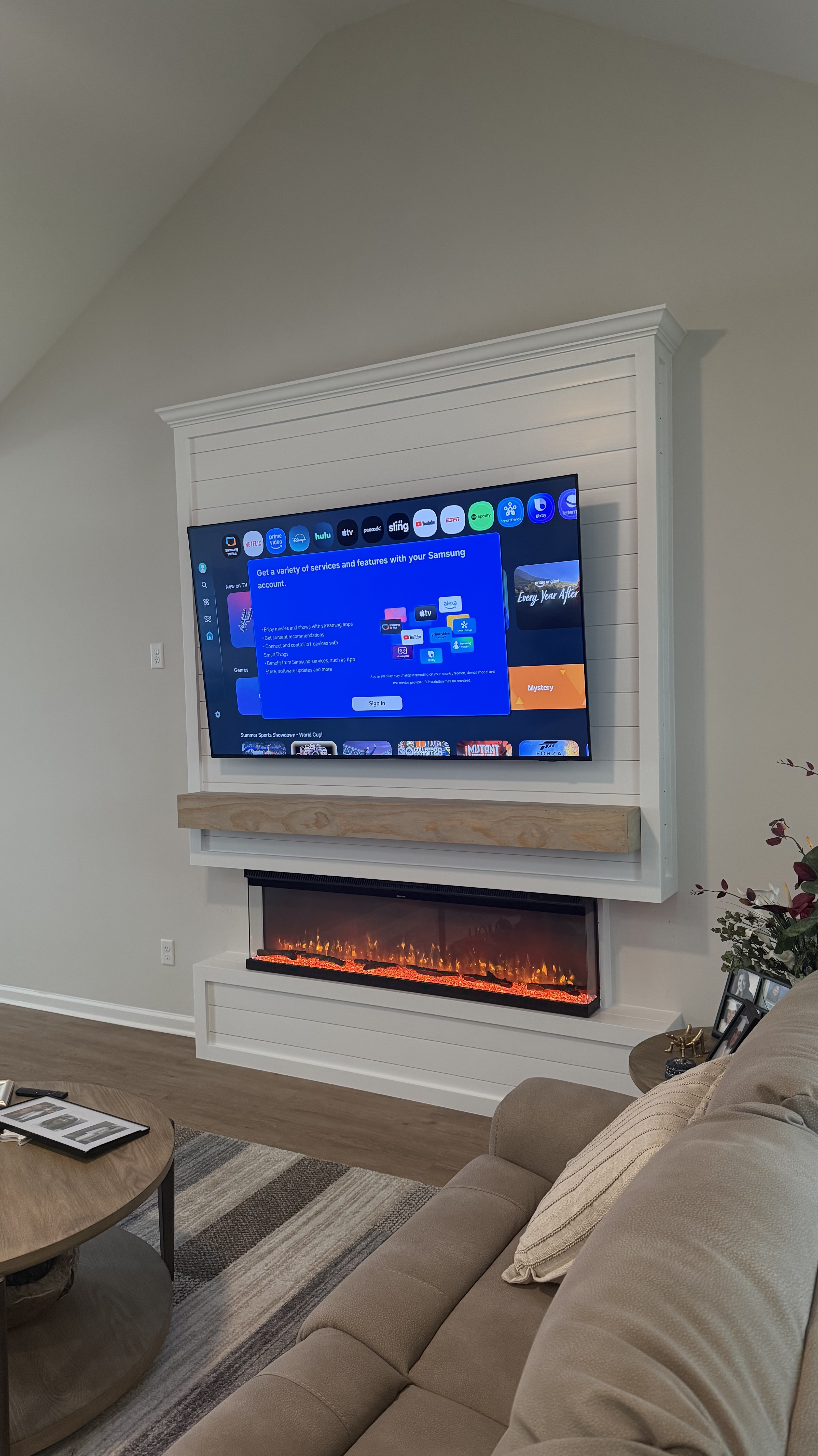 After: TV Entertainment Centers by AVP Construction JAX in Pecan Park, Jacksonville, FL