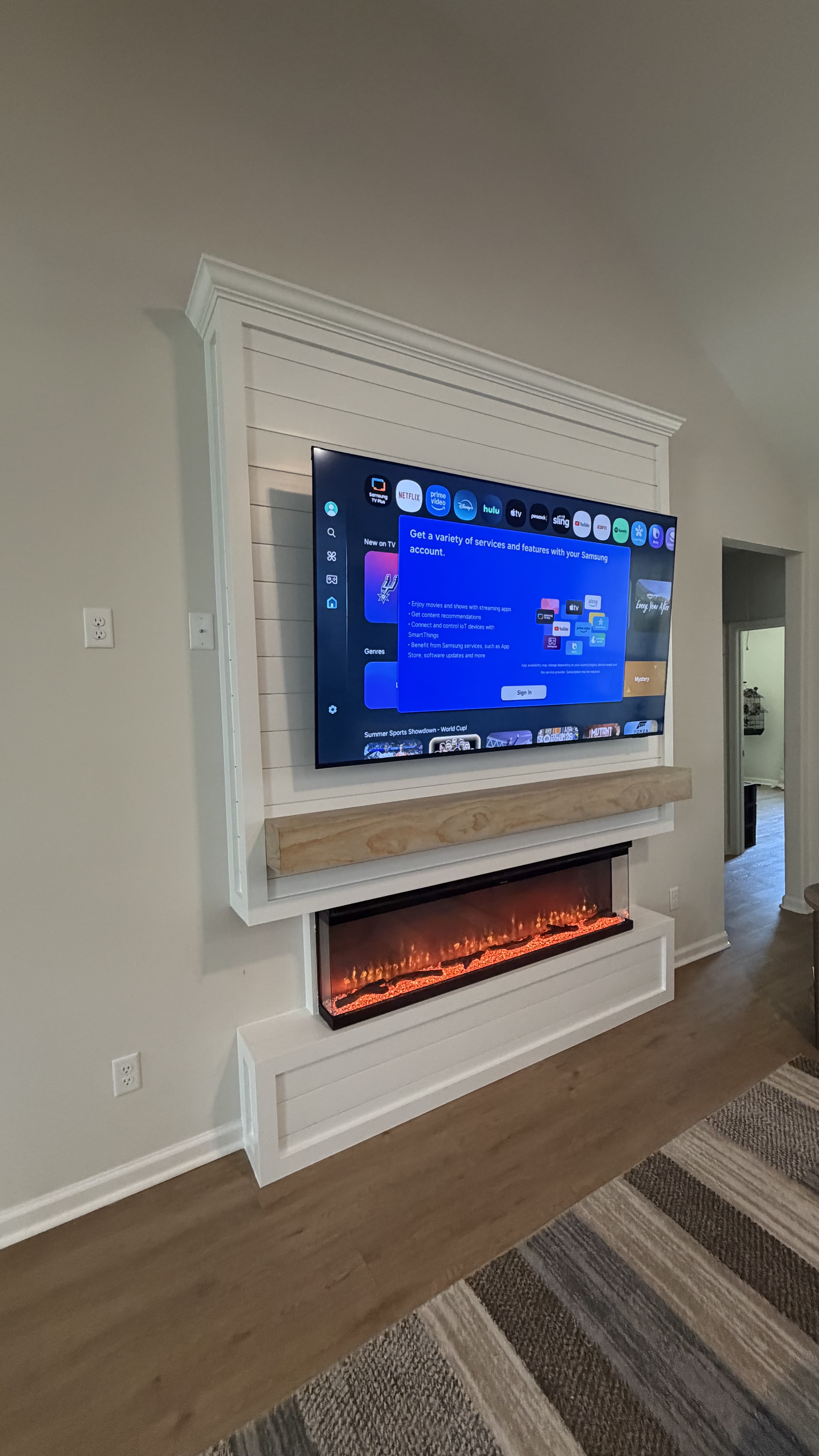 After: TV Entertainment Centers by AVP Construction JAX in Pecan Park, Jacksonville, FL