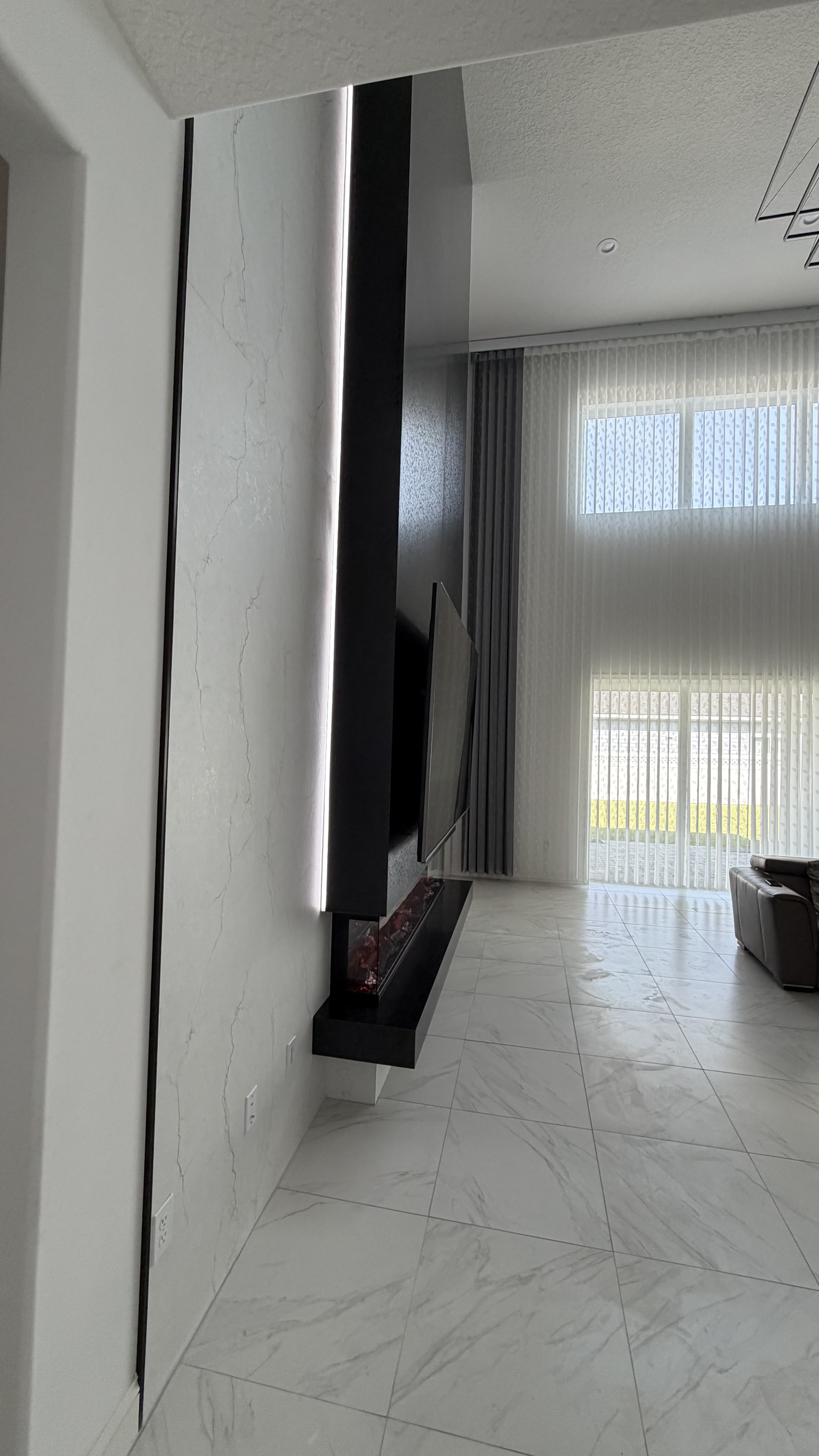 After: TV Entertainment Centers by AVP Construction JAX in Courtney Oaks, St. Augustine, FL