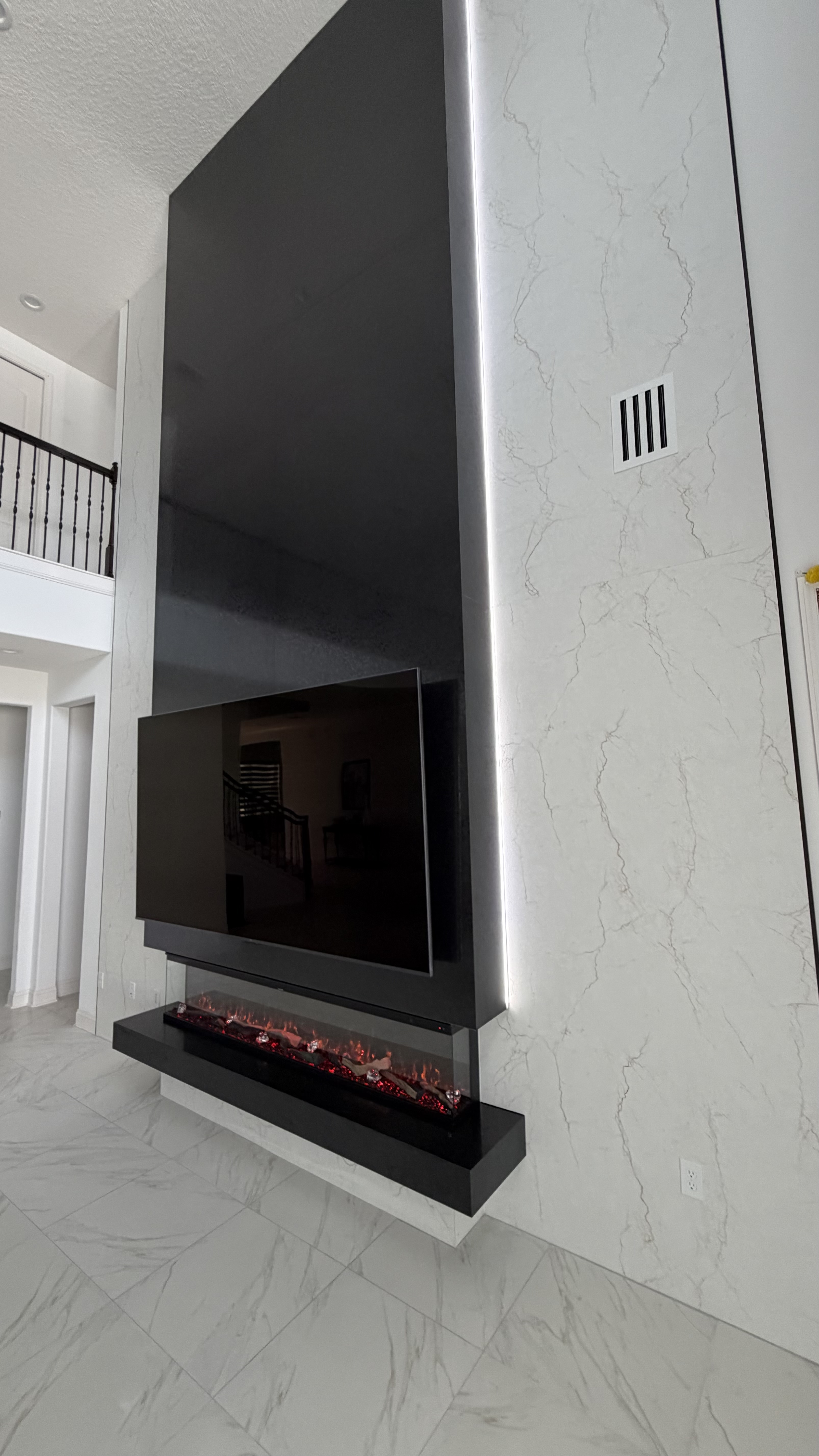 After: TV Entertainment Centers by AVP Construction JAX in Courtney Oaks, St. Augustine, FL