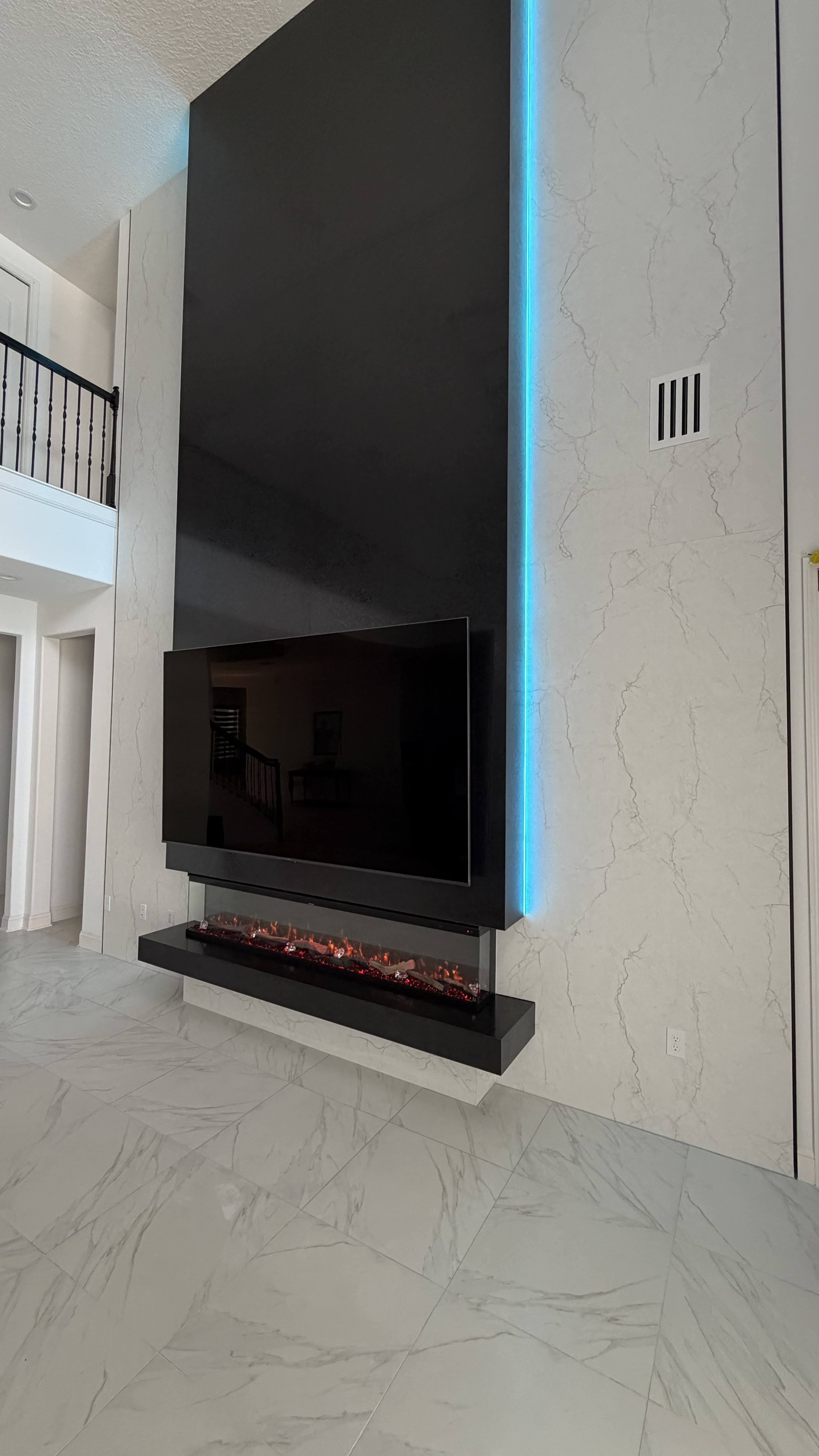 After: TV Entertainment Centers by AVP Construction JAX in Courtney Oaks, St. Augustine, FL