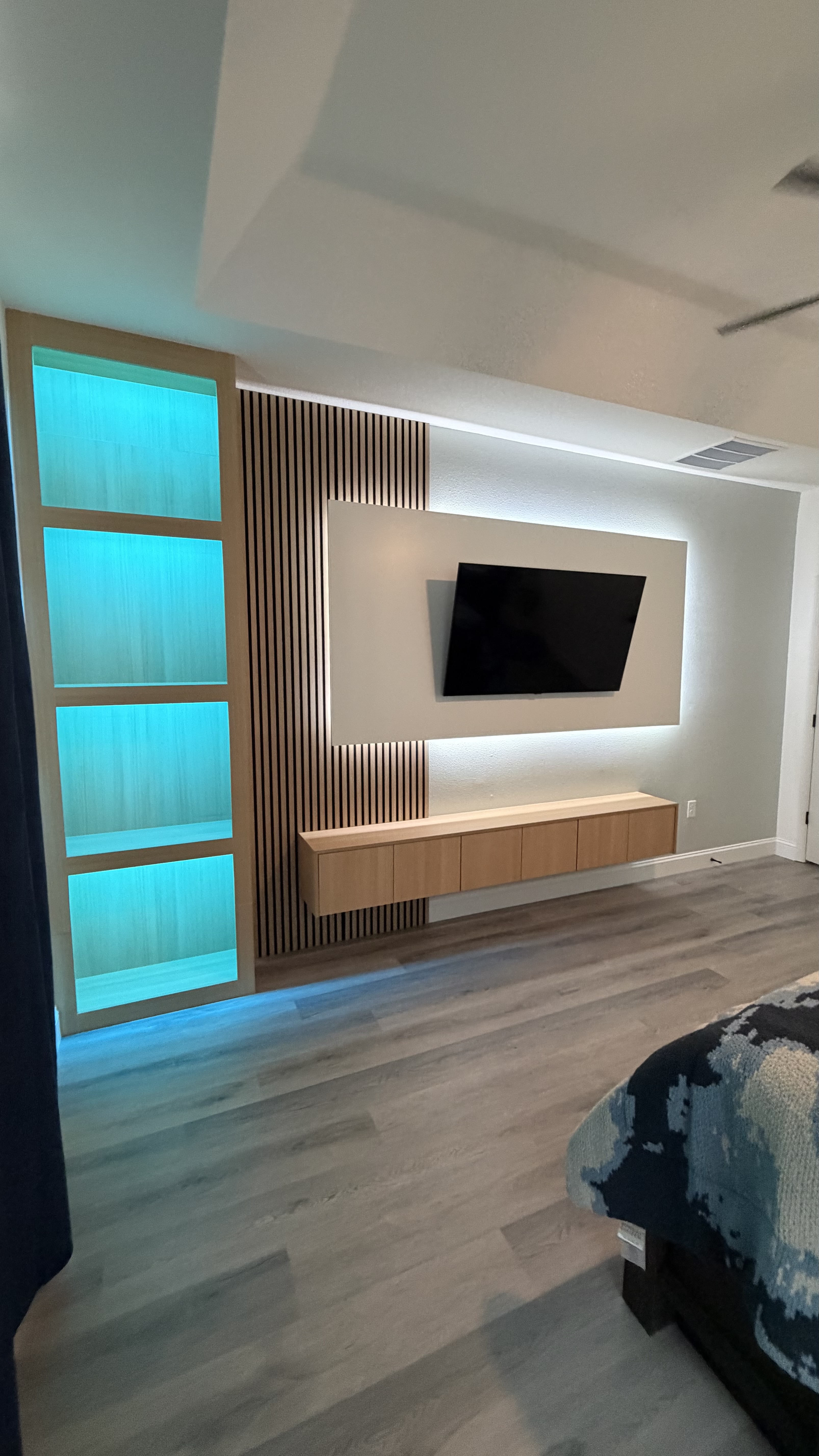 After: TV Entertainment Centers by AVP Construction JAX in Sabal Estates, St. Augustine, FL