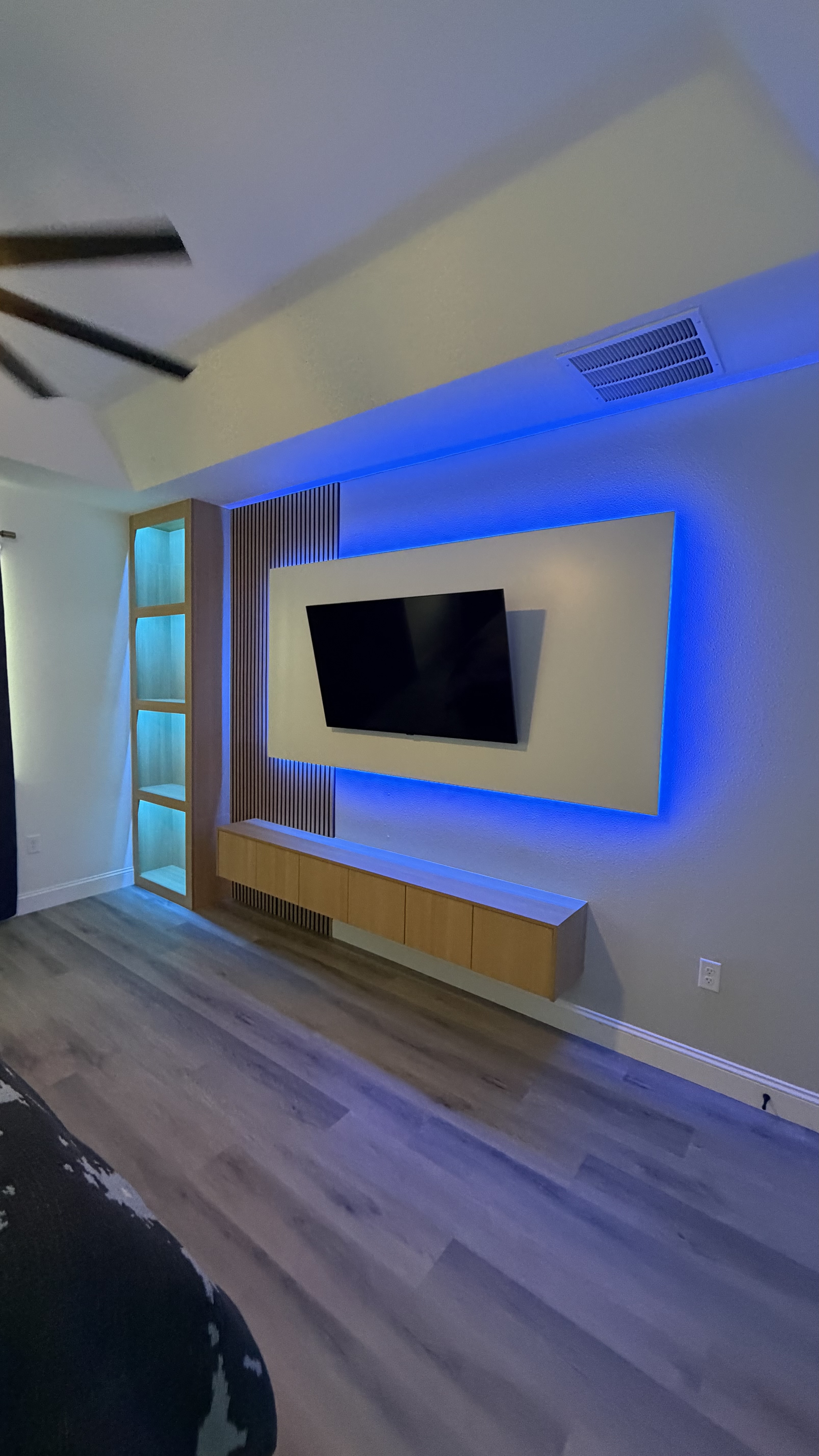 After: TV Entertainment Centers by AVP Construction JAX in Sabal Estates, St. Augustine, FL
